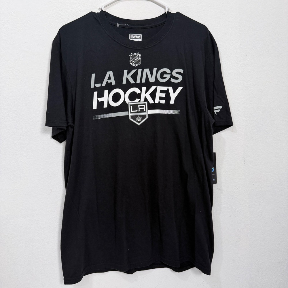 Fanatics NHL LA Kings Hockey Authentic Pro T-Shirt Mens Large Black New NWT
